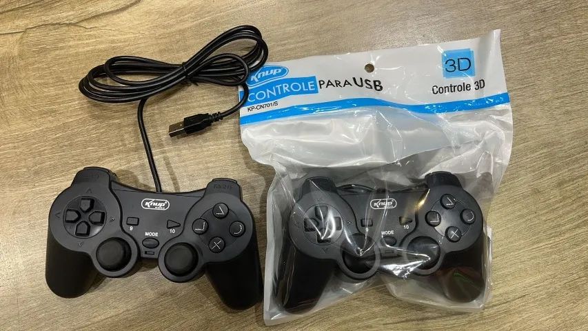 Controle USB pc e outros analógico Ps2 - Foto 3