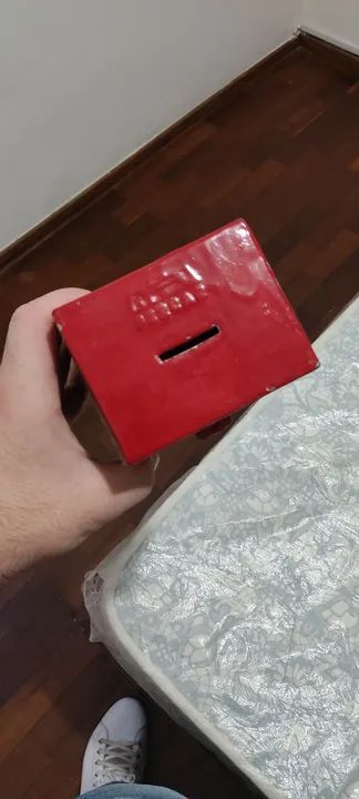 Cofrinho Leia o Anúncio Caixa de Metal - Foto 3