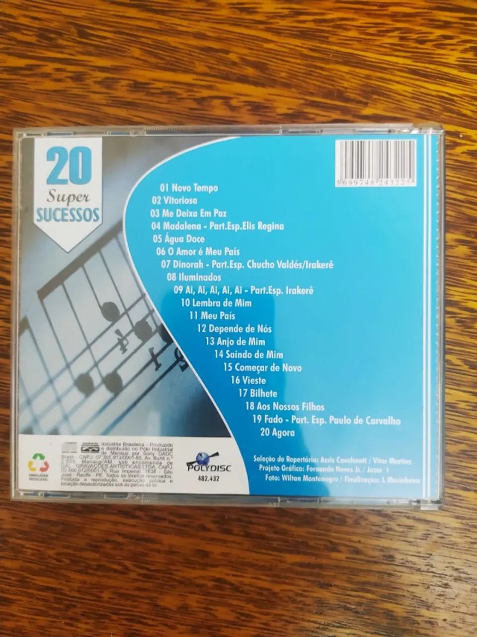 Cd De Música Ivan Lins 20 Super Sucessos - Foto 2