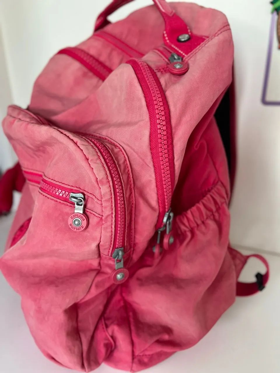 Mochila Kipling Rosa - Foto 3
