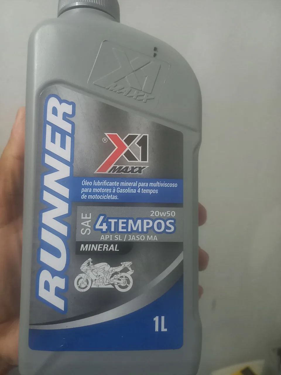 Oleo moto runner 4 tempos mineral 20/50 api SL lacrado