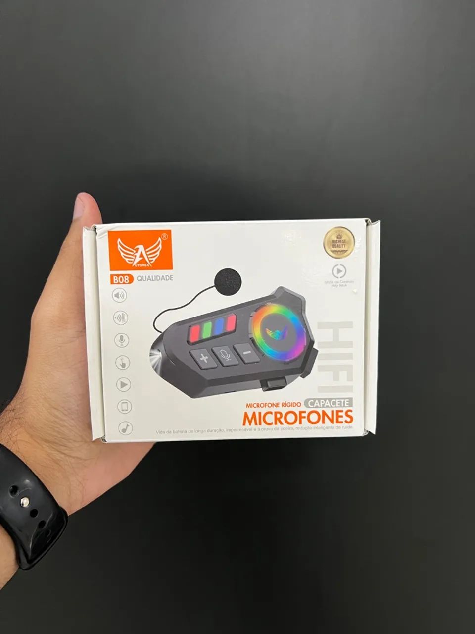 Fone de capacete 