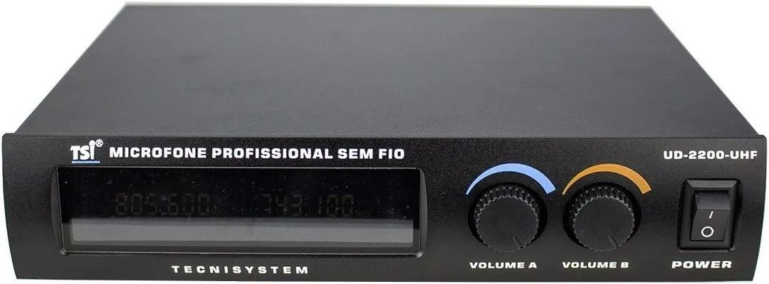 Par de microfones sem fio TSI UD-2200 UHF - Foto 4