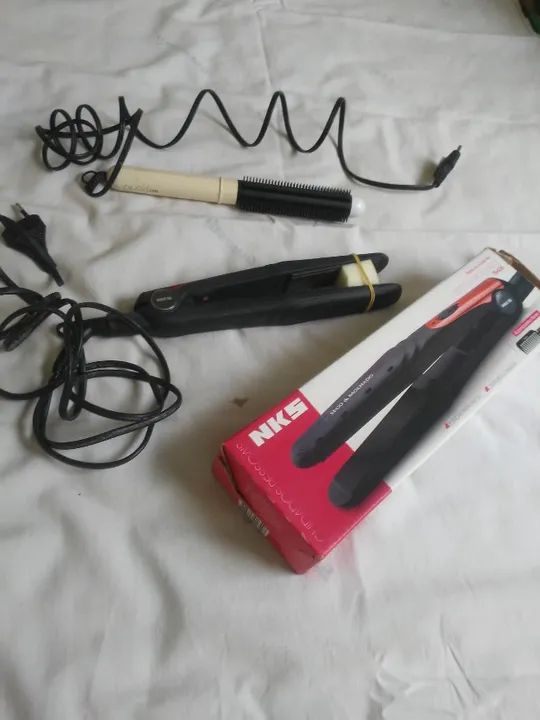 Escova modeladora e Prancha para cabelos. - Foto 4