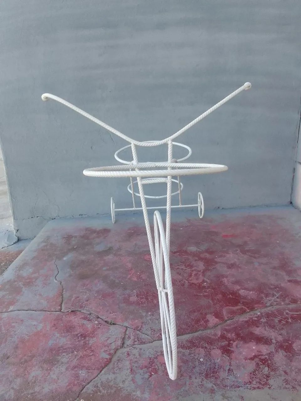 Suporte de Vaso Decorativo em Ferro - Bicicleta - Foto 3