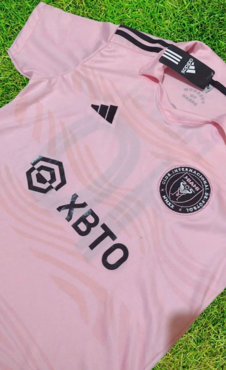 Camisa Inter Miami Messi Adidas rosa - Foto 3