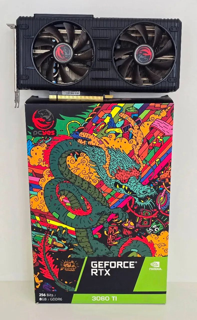 Placa de Vídeo Geforce RTX 3060 TI 8GB PCYES - Foto 5