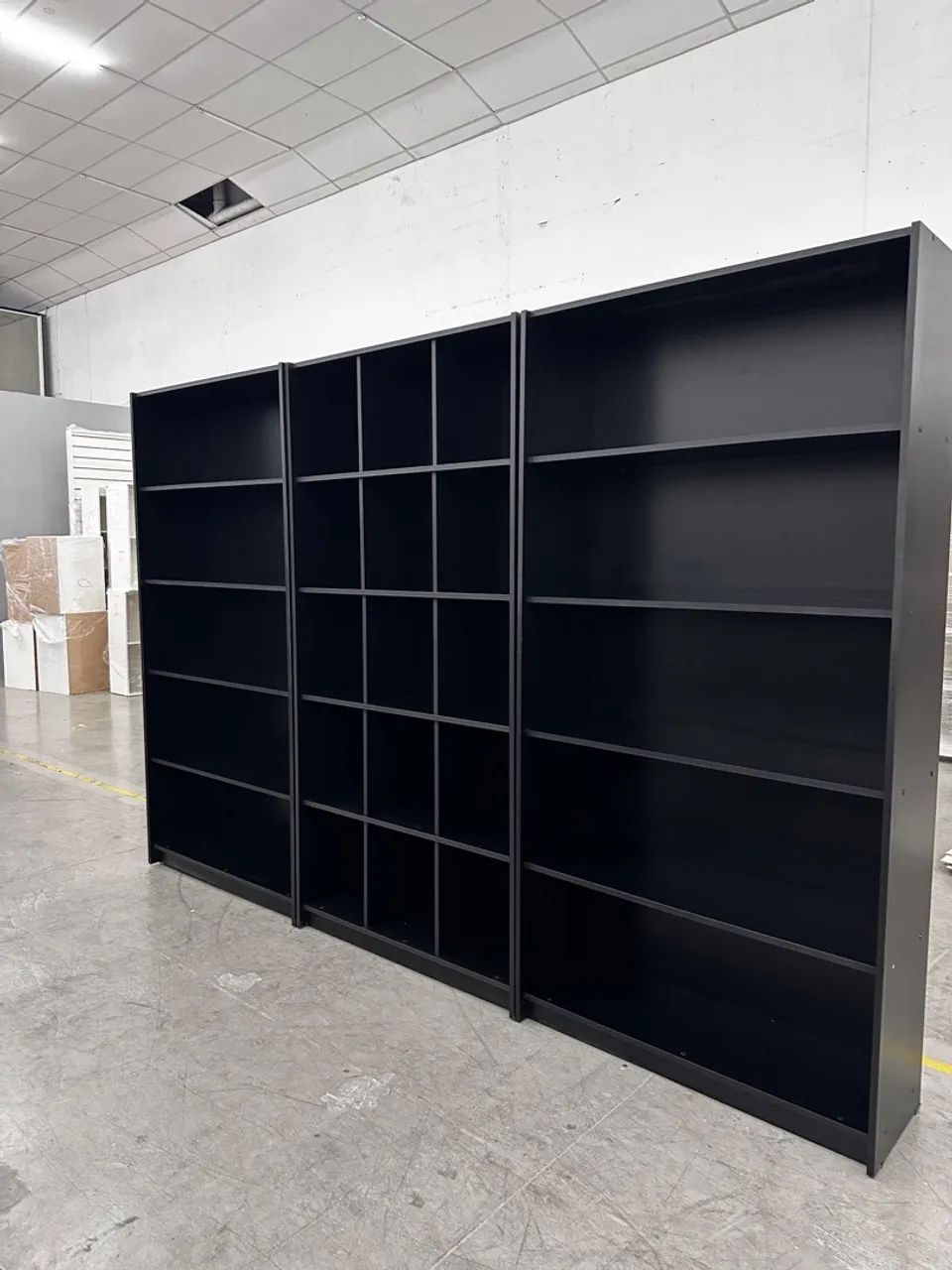 Estantes Prateleira + Colmeia  preta para comércio MDF