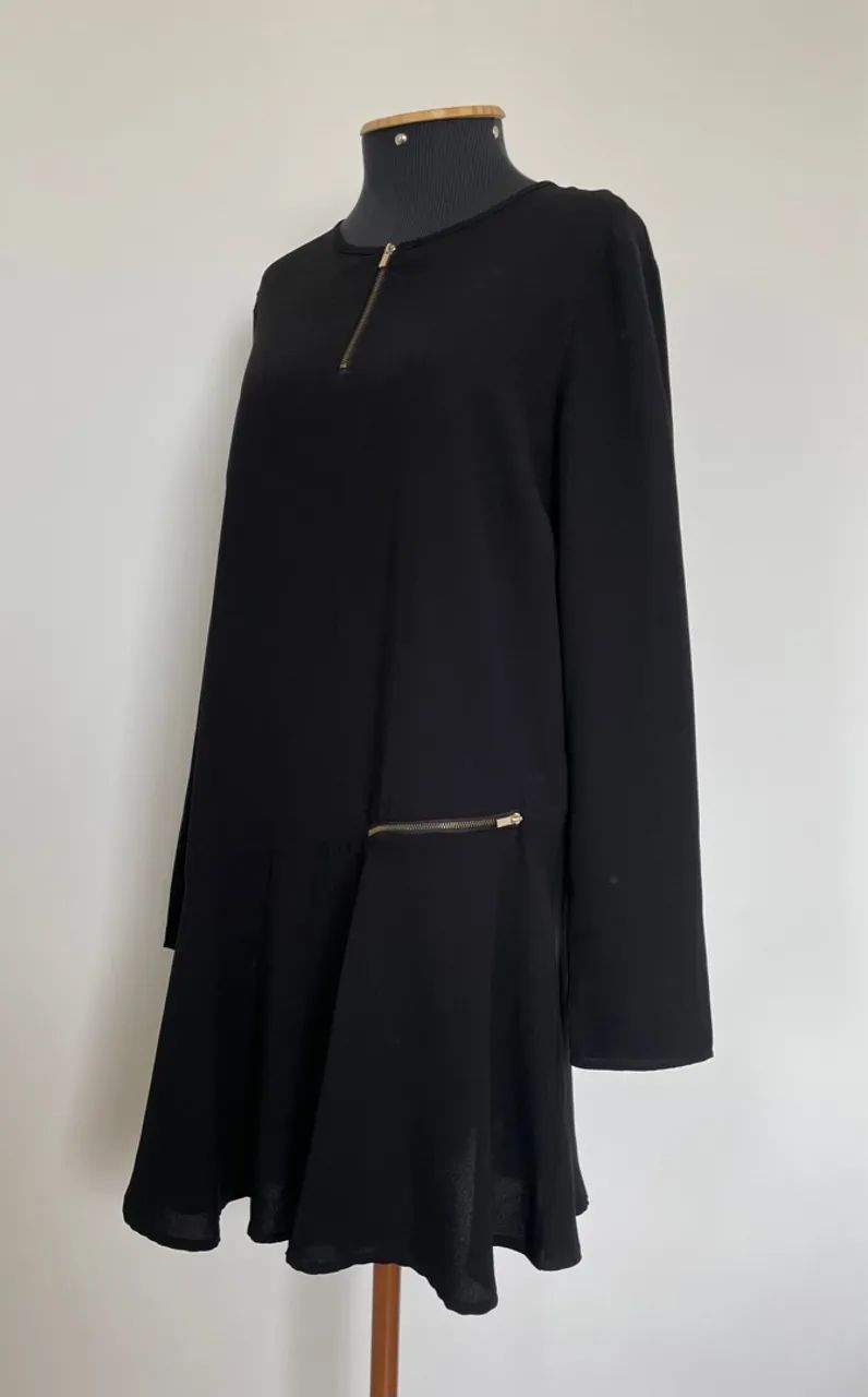 Vestido preto GG com zíper Importado  - Foto 3