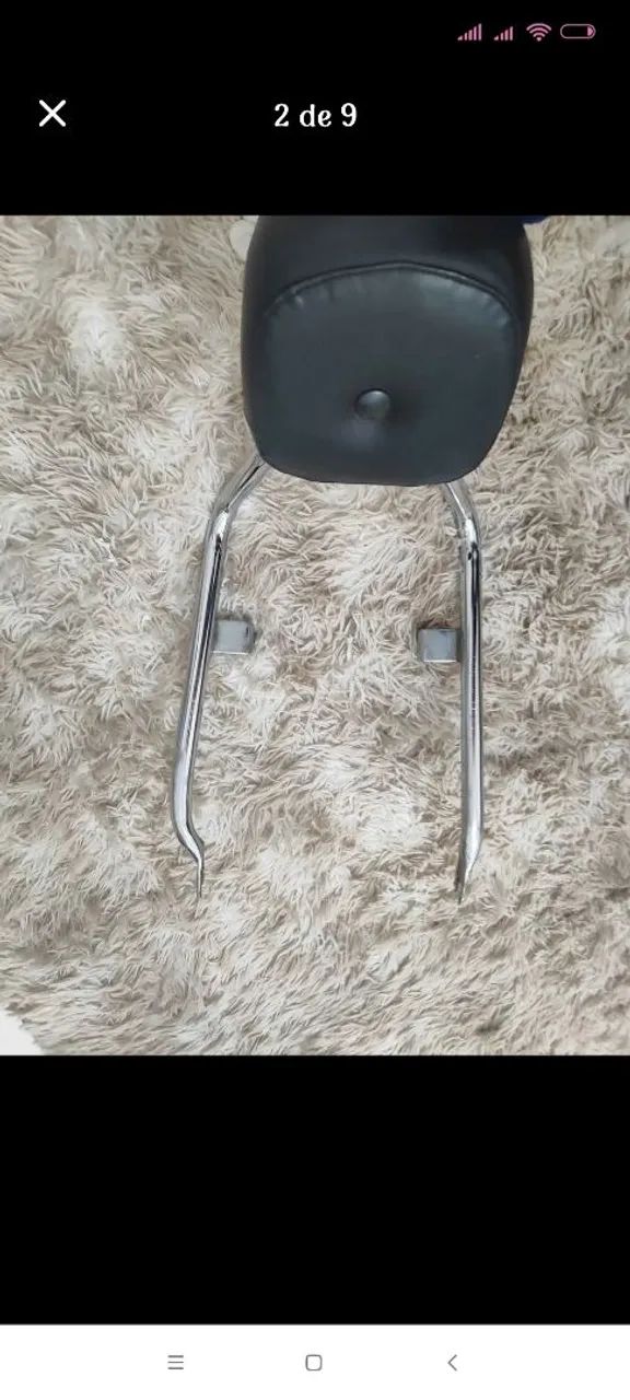Sissy Bar Cromado para Moto Suzuki Intruder 125 - Foto 2