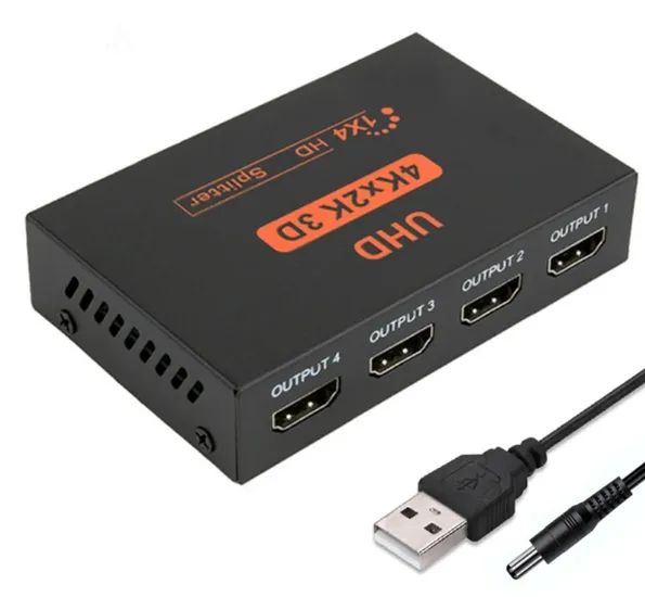 Conversor divisor compatível com hdmi 1 em 4 saídas hd 1. - Foto 6