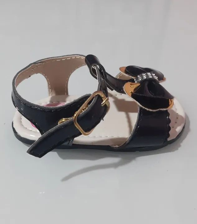 Sandália Bebê Menina com Laço Tamanho 17 - Foto 2