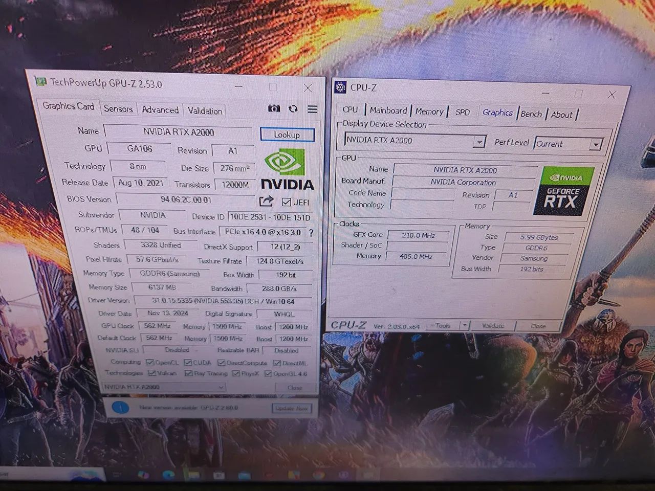 Placa de Vídeo Quadro PNY NVIDIA RTX A2000 6GB DDR6 192 Bits - Foto 6
