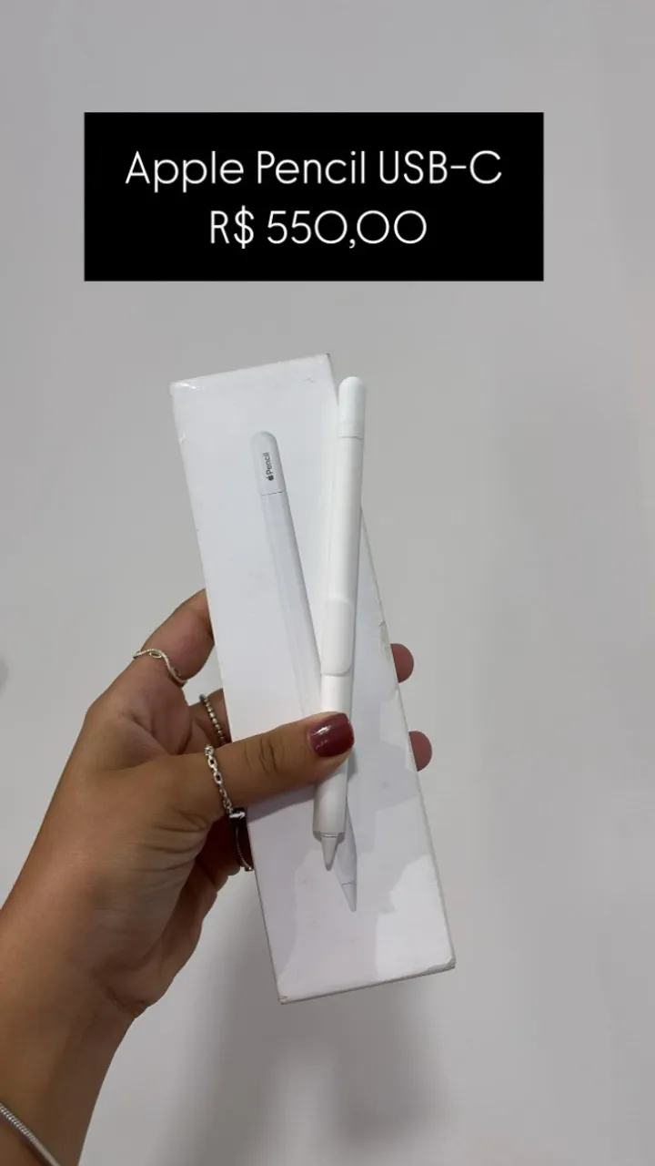 Apple Pencil USB-C | Lacrado Novo | Loja Fisica - Acessórios de