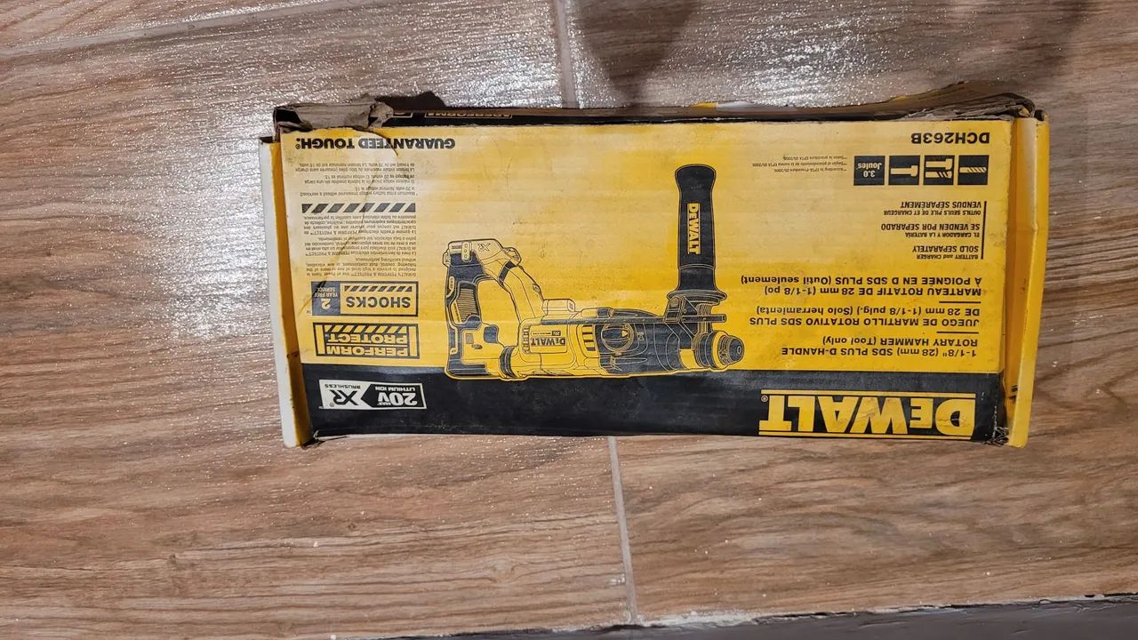 Martelete Perfurador E Rompedor Dewalt Modelo Dch263b 20v - Foto 4