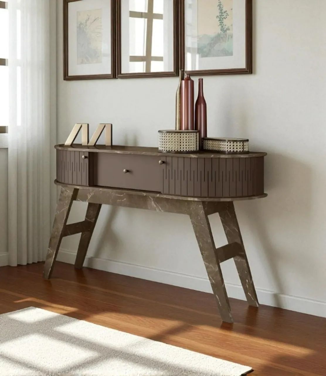 Rack Imperial/Sepia Excelente para a decoração da sua casa