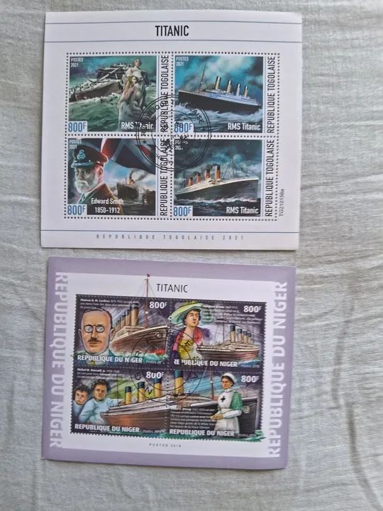 Séries de selos Titanic