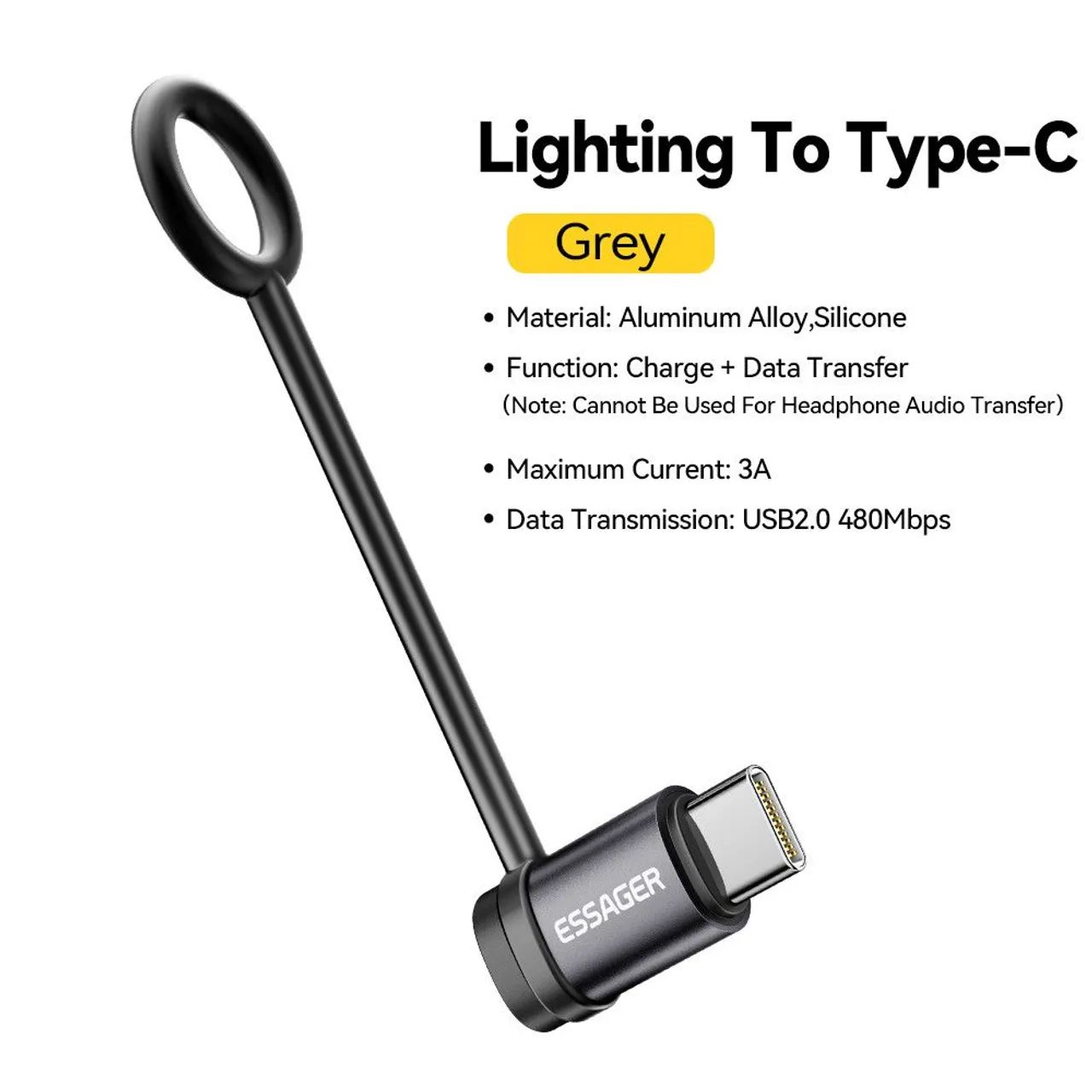 Adaptador OTG Essager para Apple: Carregamento e Transferência - Foto 5