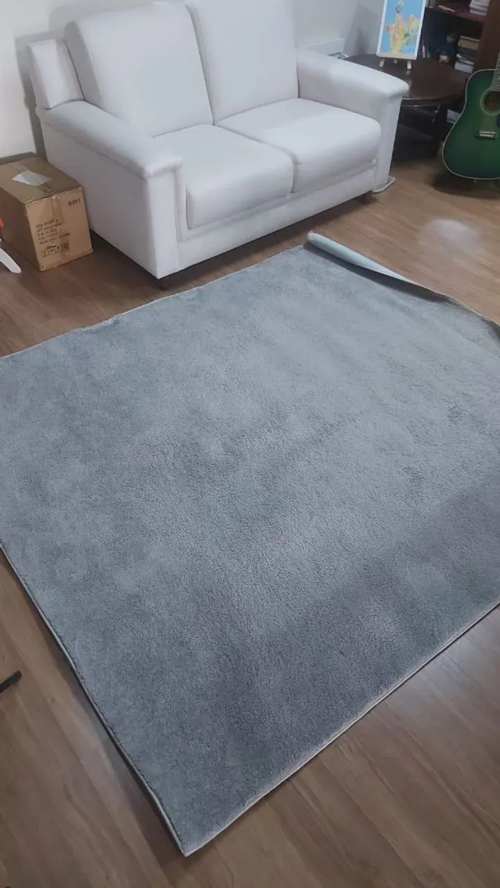 Tapete de quarto de bebê Prata 180 x 210