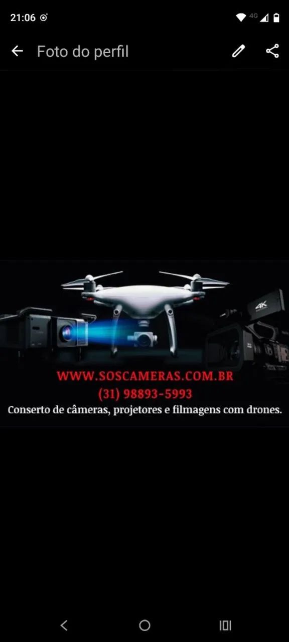 Manutenção em câmeras projetores diversos 