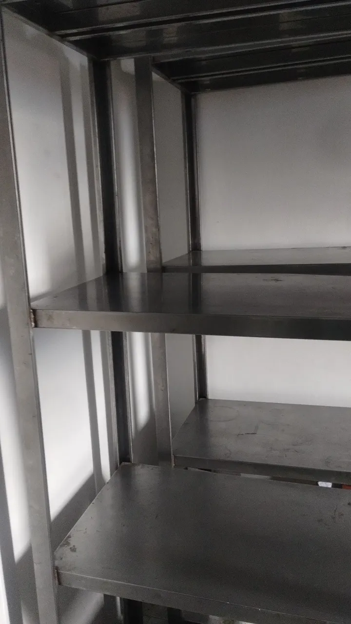Prateleira de aço inox para comércio