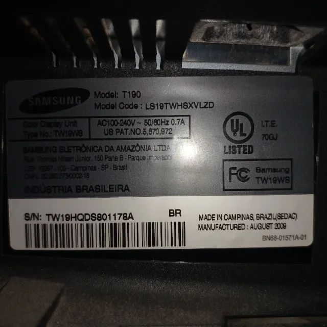 MONIOTR SAMSUNG T190 20'' TW19HQDS801178A - Foto 2