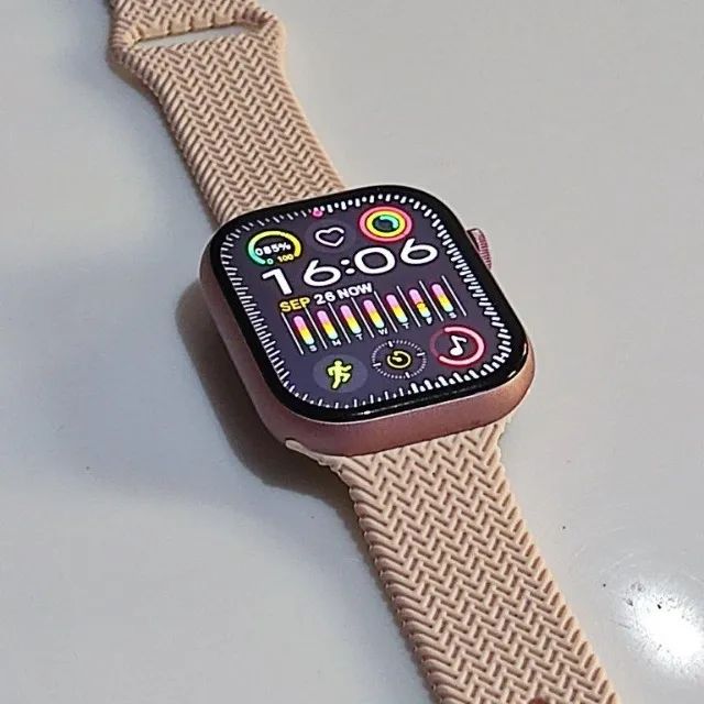 Relógio Smart Hw9 Pro2 41mm Rosa com 3 Pulseiras - Foto 5