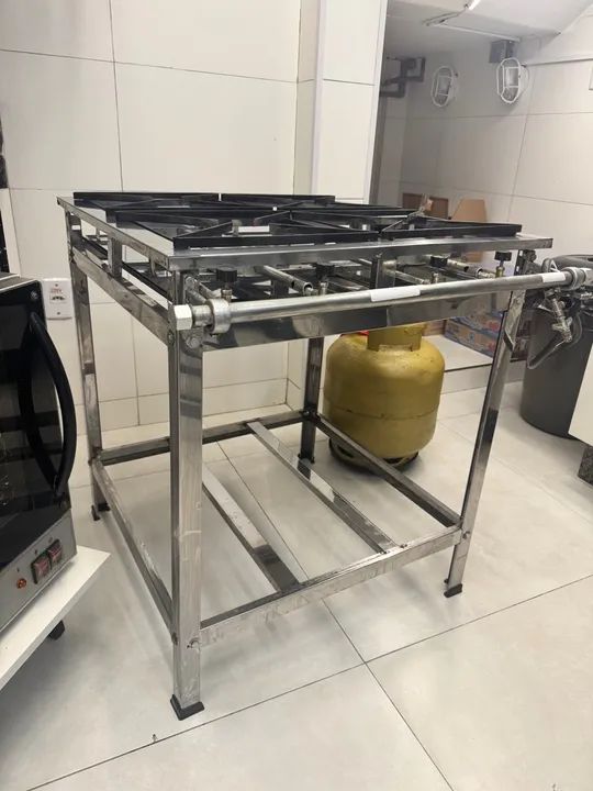 Fogão industrial 4 bocas alta pressão - Foto 2