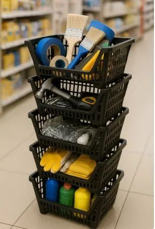 Cestas Organizadoras Empilháveis - Perfeitas para o seu negócio! - Foto 5