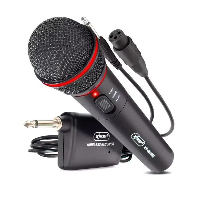 Microfone Sem Fio Alcance: 30M e Conexão Cabo P10 Hi-Fi