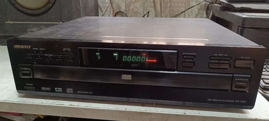 Cd/dvd Player Onkyo dv-c501 P Modular Ótimo Estado Funcionando - Foto 4