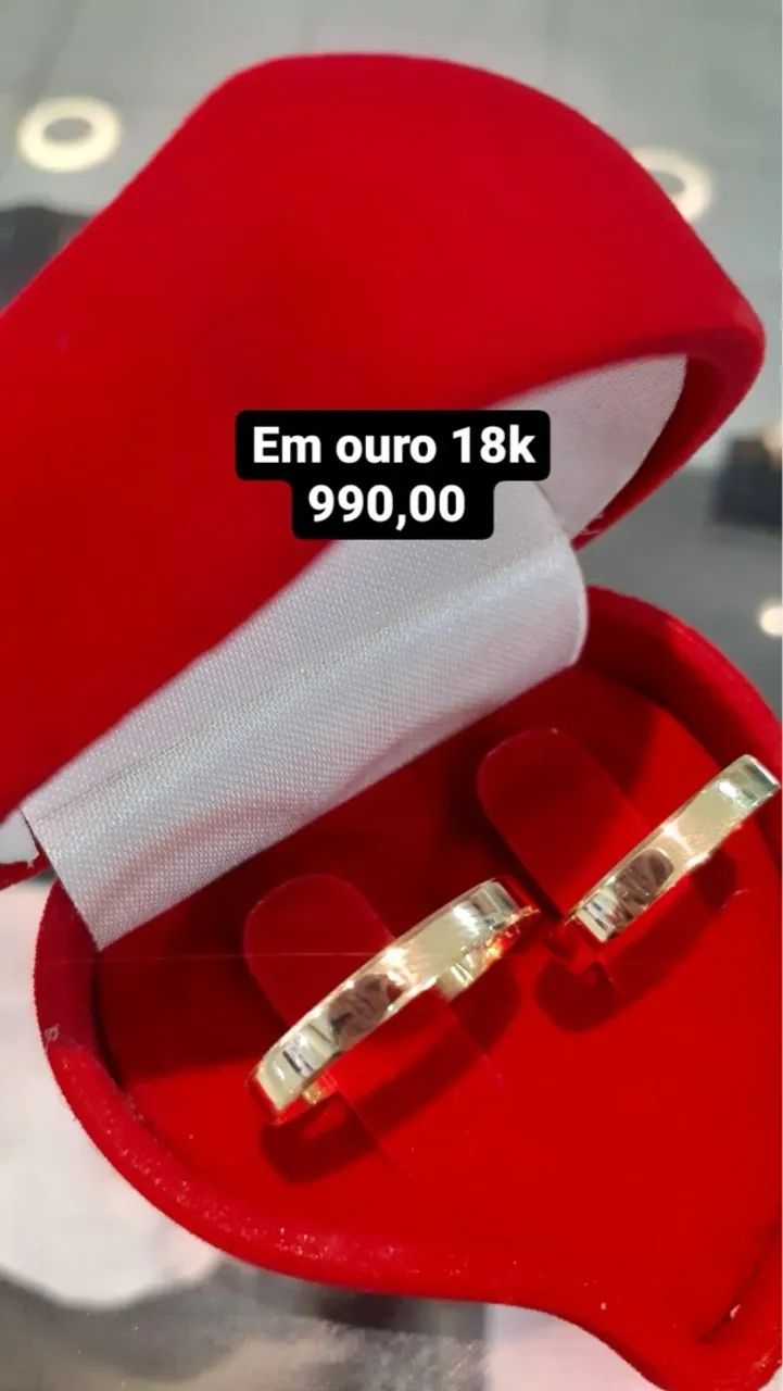 Alianças Ouro18K LOJA FÍSICA!  - Foto 2