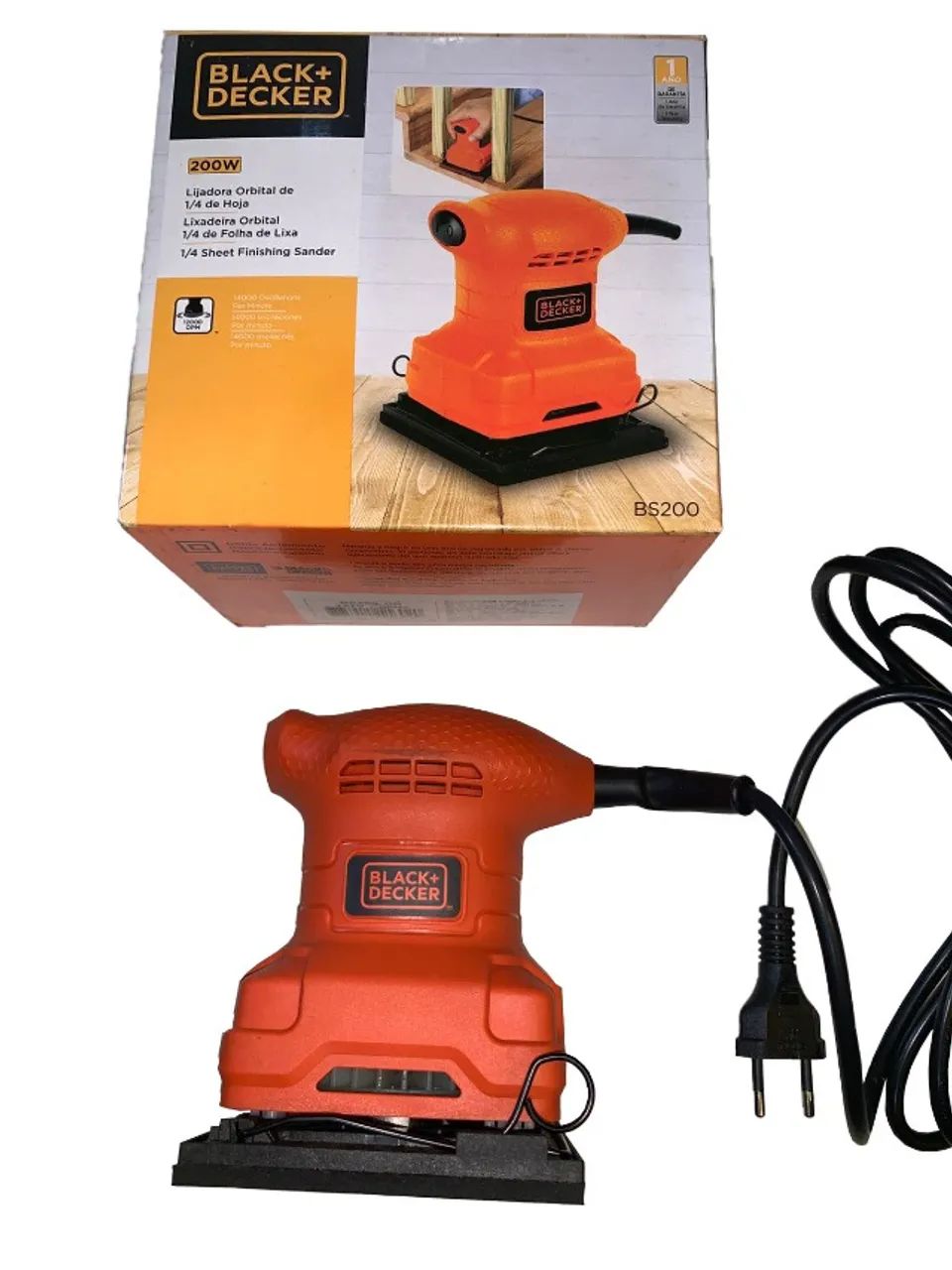 Lixadeira Orbital 200W BS200-BR Black & Decker 2