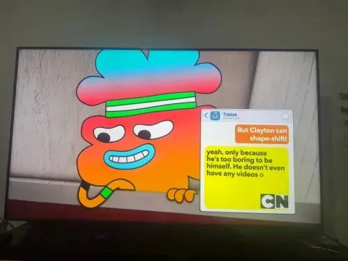 TV smart 75 polegadas The Amazing World of Gumball - Desenho Animado