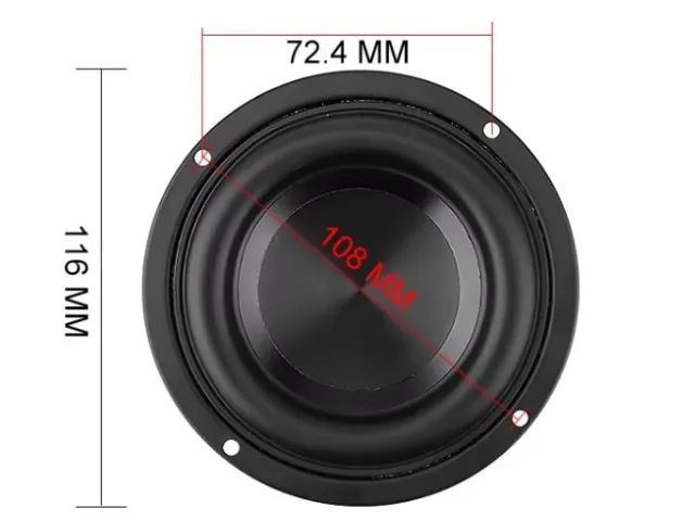 Woofer Aiyima 4 polegadas 100W Hi-Fi - Foto 2