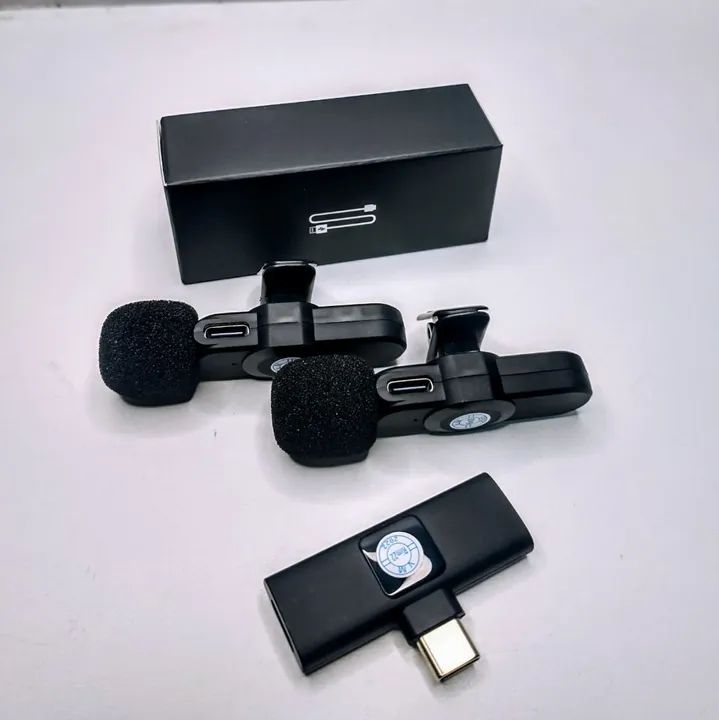 Microfone Lapela Duplo para iPhone (entrega grátis)
