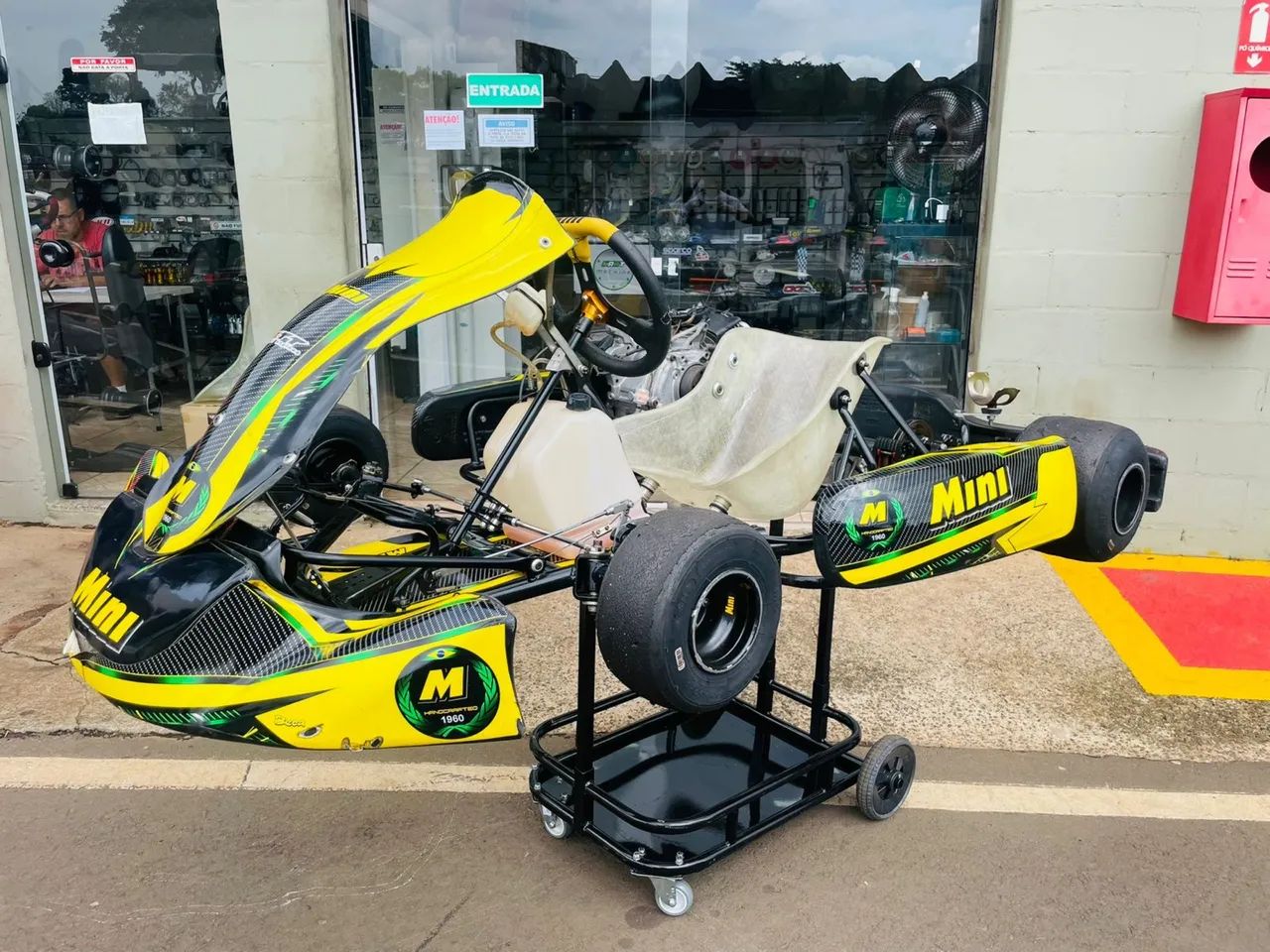 Kart Profissional Mini em Excelente Estado - Pneus Novos e Pronto para Uso