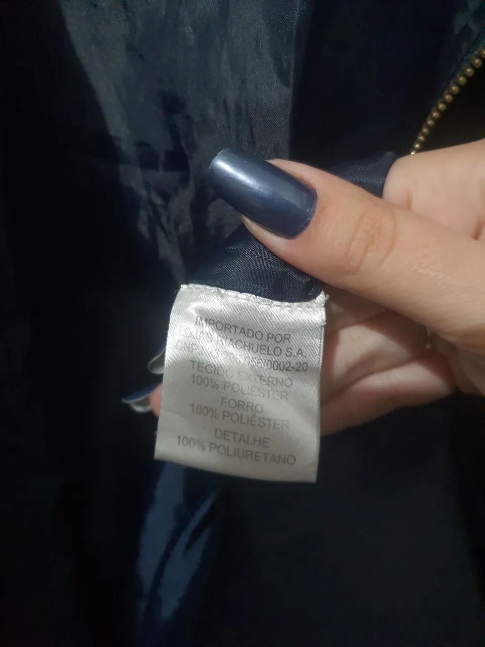 Sobretudo parka azul Marinho M - Foto 4
