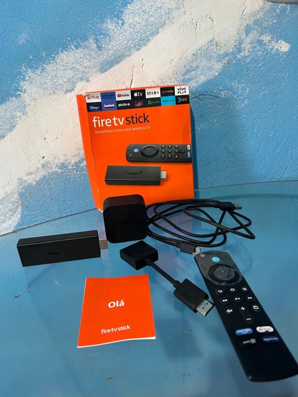 ? Fire TV Stick Amazon - Novo, nunca usado (Completo na caixa)