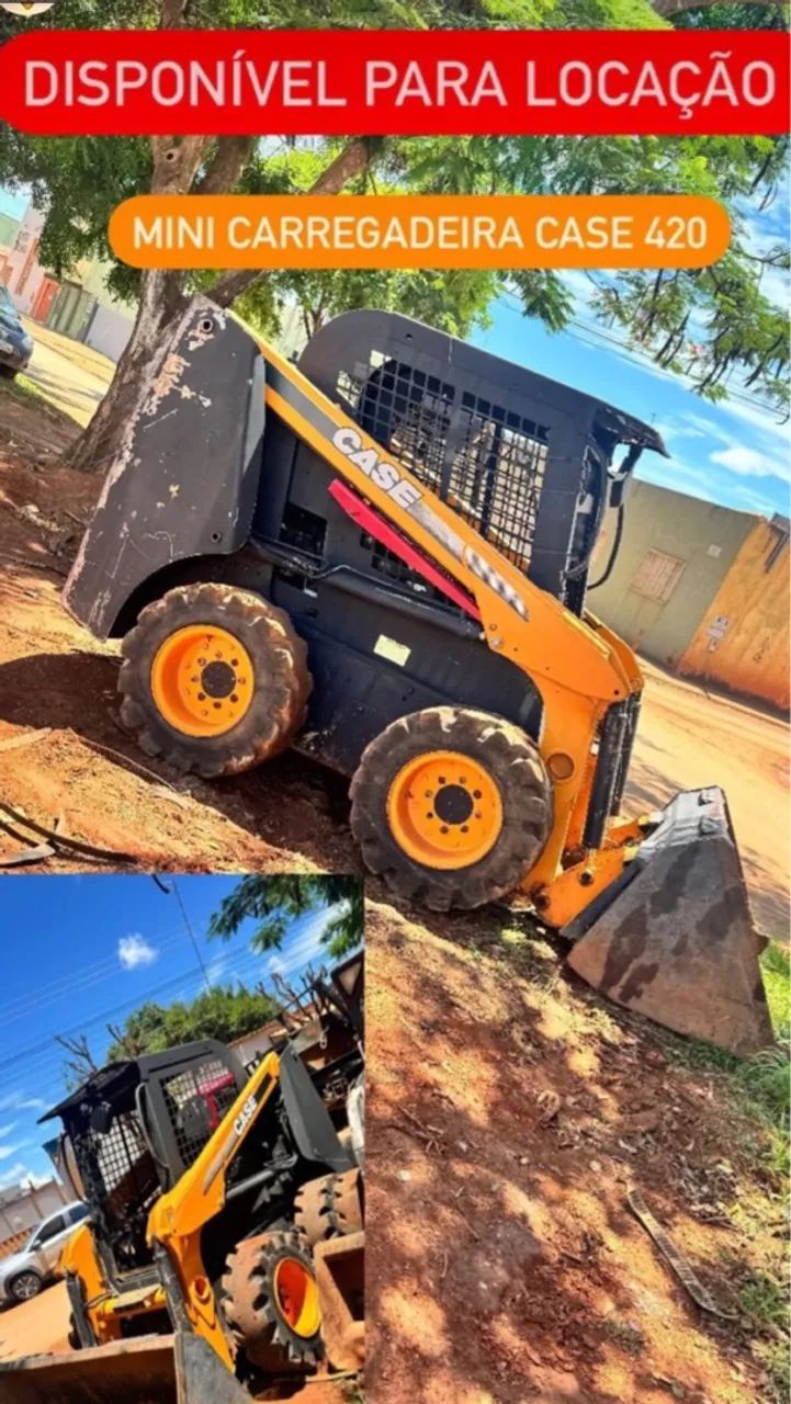 Mini Carregadeira Case 420 - Usada