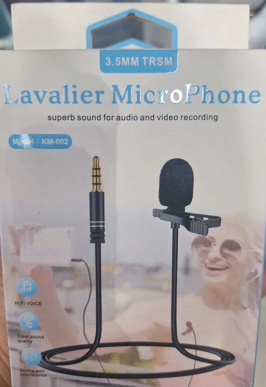 Microfone de Lapela para Celular Com Fio - Foto 2