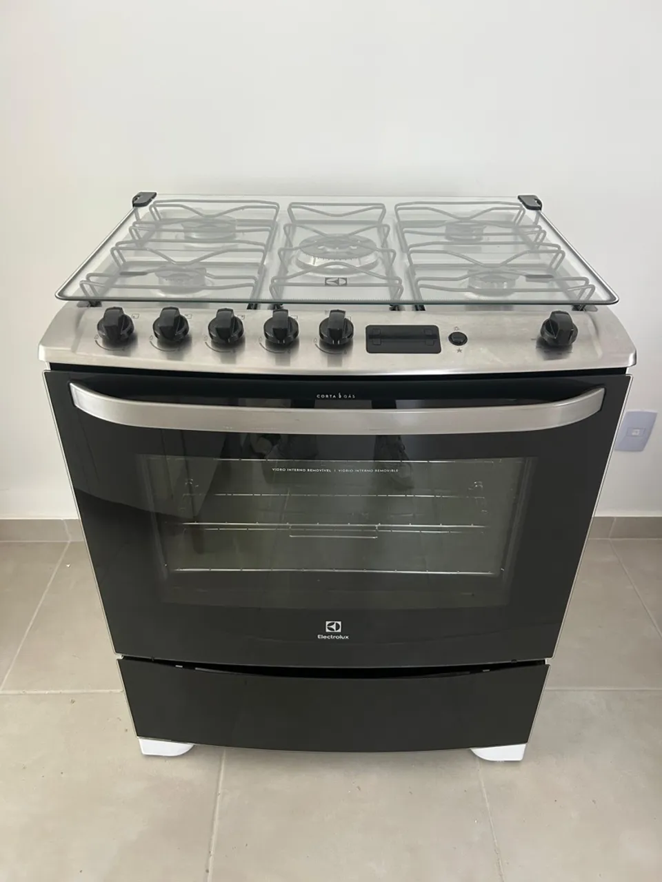 Fogão Electrolux 5 Bocas com Tampa de Vidro