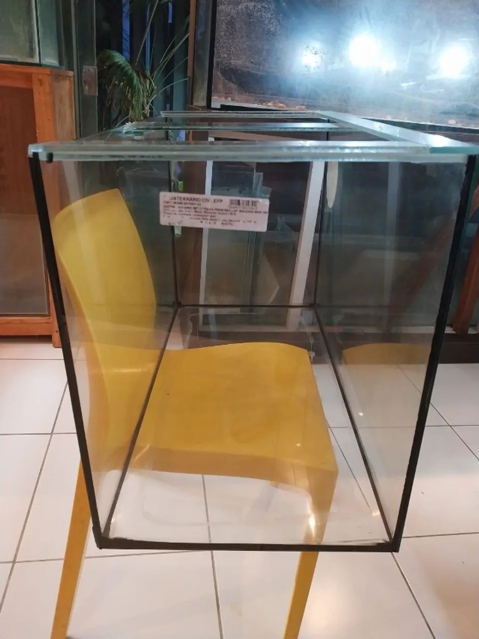 Aquário Grande 160 Litros 80x40x50 vidro 5mm com tampa Novo - Foto 4