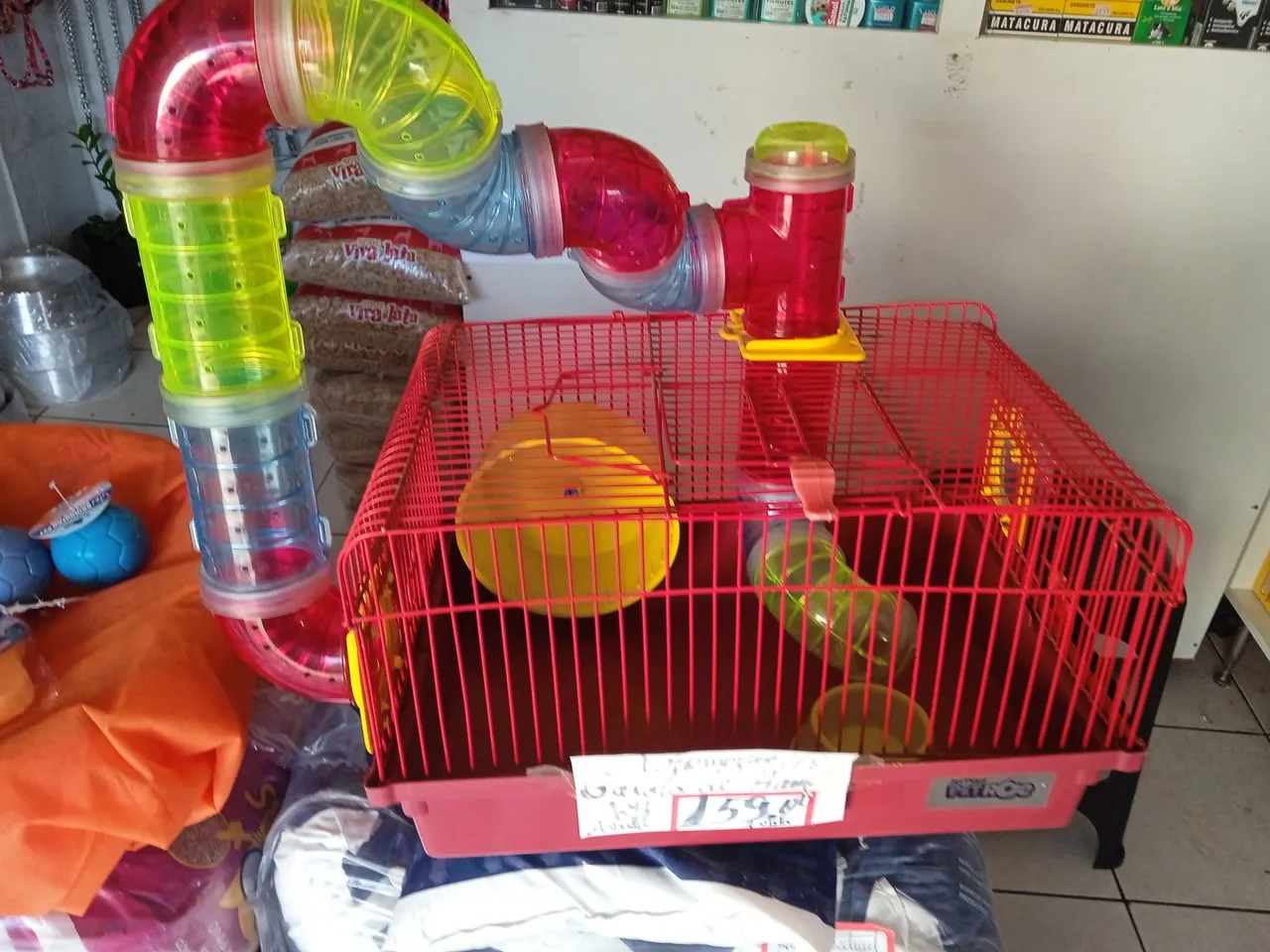 Gaiola para Hamster com Acessórios