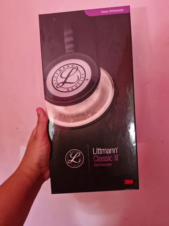 Estetoscópio Littmann Classic III Rosa pérola  - Foto 2
