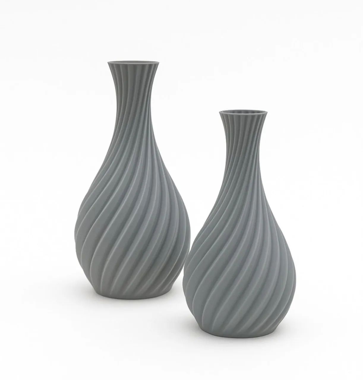 Par de Vasos Decorativos em Espiral 3D - Foto 3