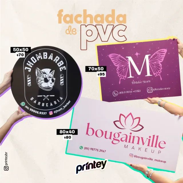 Fachada em PVC Personalizada (Gráfica Comunicação visual)