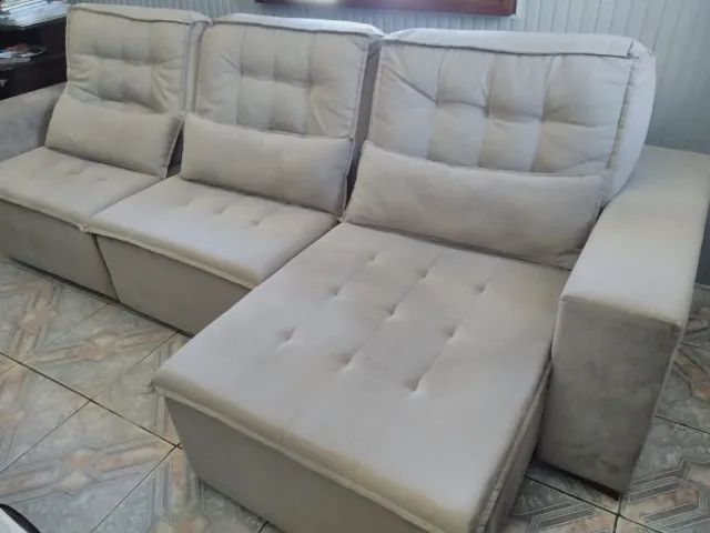 SOFÁ DE 3 LUGARES RETRATL E RECLINAVEL - Foto 2
