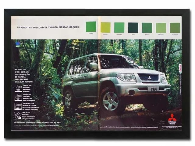 Mitsubishi Pajero TR4 - Quadro decorativo com propaganda original de revista - Foto 2