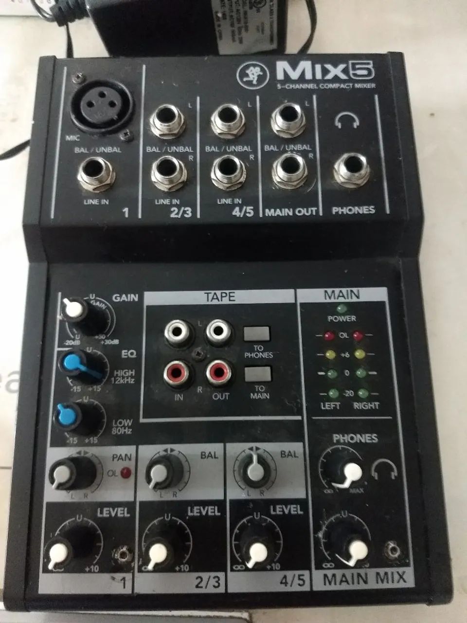 Mixer Mesa de Som Mackie 3 canais